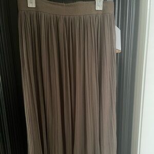 Chic Tan A-Line Women's Skirt